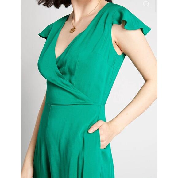 ModCloth On Island Time Green Romper Shorts NWT Size 14 - Picture 3 of 8